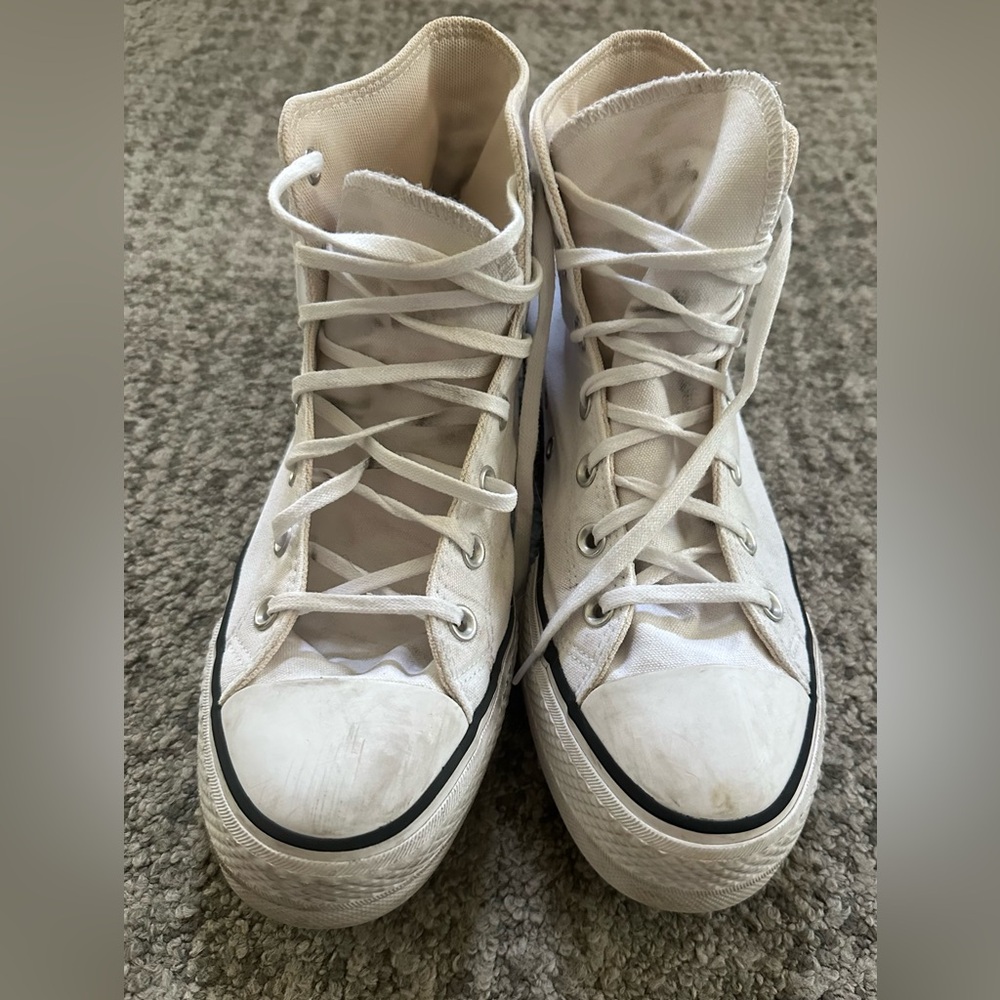 Converse Chuck Taylor White platform High-Top Sneakers
